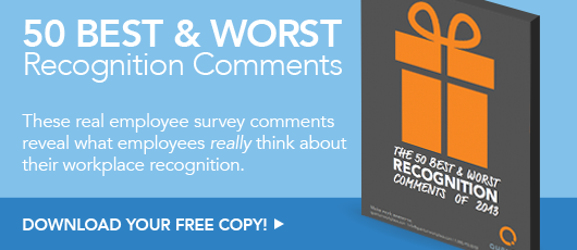 Free ebook! The 50 Best and Worst Employee Recognition Comments