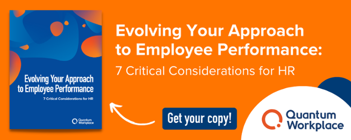 Evolving your approach to employee performance