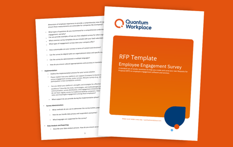 RFP Template - Employee Engagement Survey